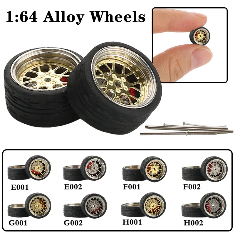 4pcs / Set 1:64 Alloy Modified Vehicle Wheels Rubber Tires Refit Wheels For Car Models Car Accessories Adult Toys Collection
4pcs / Set 1:64 Alloy Modified Vehicle Wheels Rubber Tires Refit Wheels For Car Models Car Accessories Adult Toys Collection