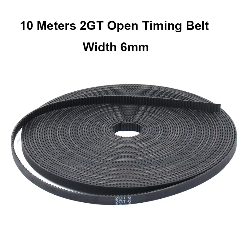 10 Meters GT2 Timing Belt Width 6mm Rubber 2GT-6mm Used In Linear Drive Small Backlash 2GT Belt Pulley for 3D Printer gt2 Belt
10 Meters GT2 Timing Belt Width 6mm Rubber 2GT-6mm Used In Linear Drive Small Backlash 2GT Belt Pulley for 3D Printer gt2 Belt