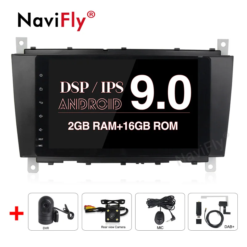 NaviFly 8'' IPS Screen DSP Pure Android9.0 Multimedia for Mercedes/Benz C Class W203 2004-2007 c200 C230 C240 C320 C350 CLK W209
NaviFly 8'' IPS Screen DSP Pure Android9.0 Multimedia for Mercedes/Benz C Class W203 2004-2007 c200 C230 C240 C320 C350 CLK W209