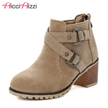 AicciAizzi Plus Size 34-45 Women Ankle Boots Buckle Plush Platform Square High Heels Shoes Woman Autumn Winter Snow Boots Shoes
AicciAizzi Plus Size 34-45 Women Ankle Boots Buckle Plush Platform Square High Heels Shoes Woman Autumn Winter Snow Boots Shoes