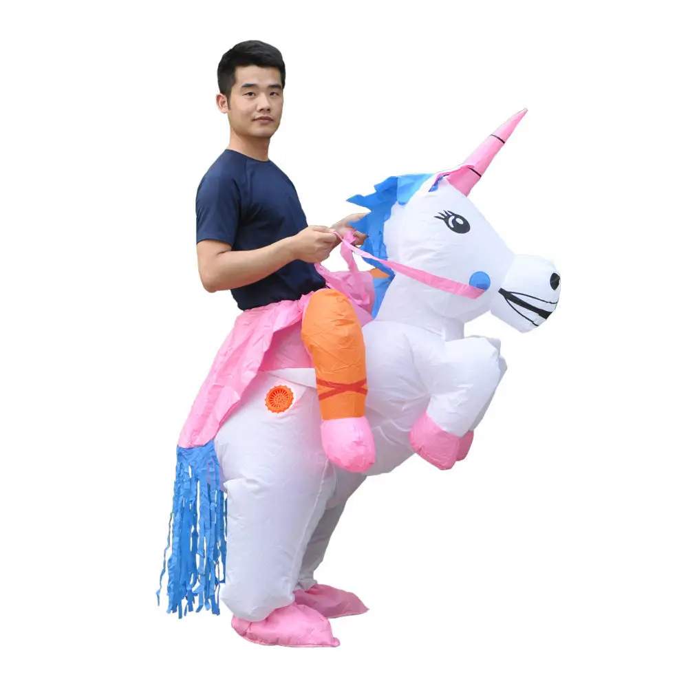 HOT-Adult-Halloween-Costumes-Inflatable-Unicorn-Costumes-Ride-on-Sky-Horse-Air-Blowing-Up-Clothes-Funny