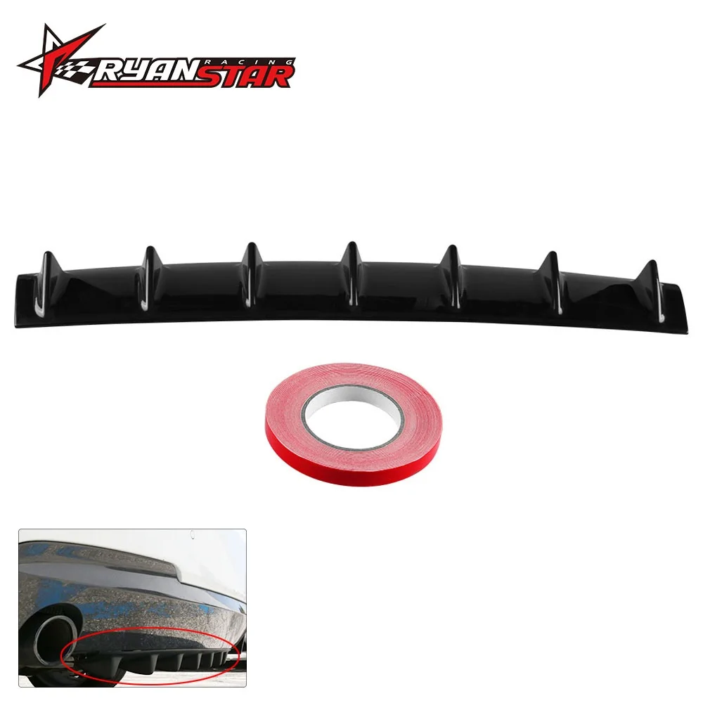 33" x5"shark Style Universal Rear Bumper Lip Diffuser 7 Fin Gloss Black ABS SSW005
33" x5"shark Style Universal Rear Bumper Lip Diffuser 7 Fin Gloss Black ABS SSW005