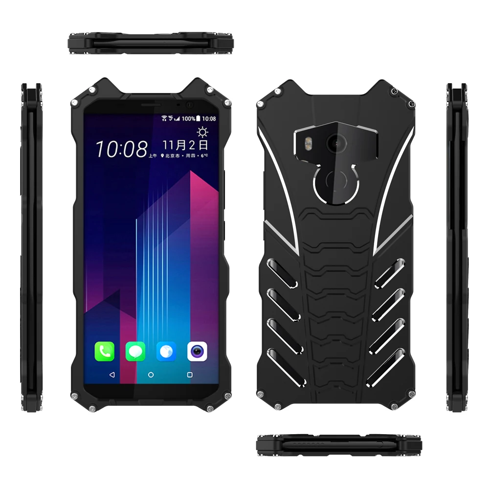 Shockproof For HTC U11 Cell Phone Case U11+ Plus Hard Cover Aluminum Alloy Heat Dissipation Outdoor Sports+Straps+Stand Holder
Shockproof For HTC U11 Cell Phone Case U11+ Plus Hard Cover Aluminum Alloy Heat Dissipation Outdoor Sports+Straps+Stand Holder