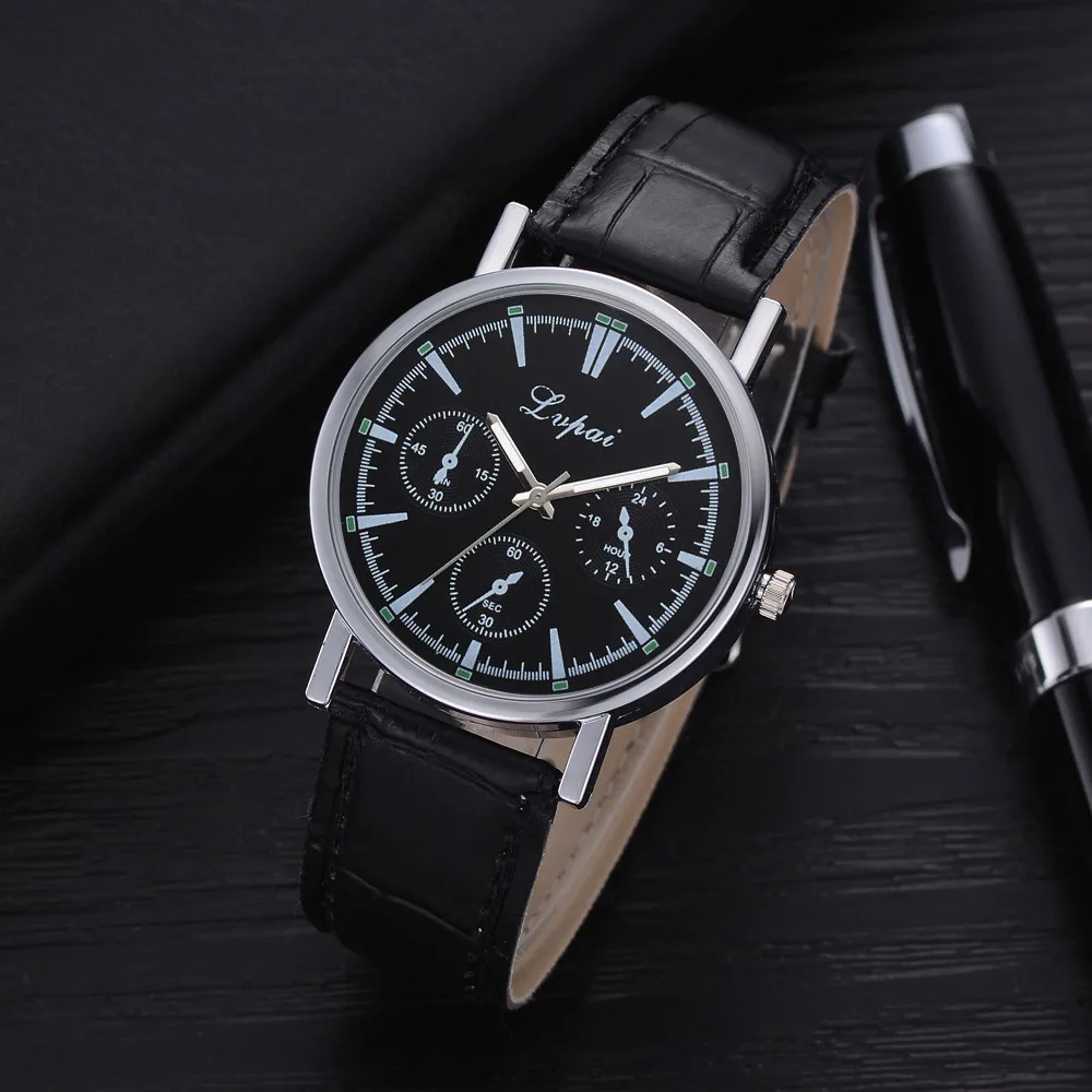 Lvpai Casual Quartz Leather Band Watch ordinary glass Analog Wrist Watch casual fashion, business. 9.11
Lvpai Casual Quartz Leather Band Watch ordinary glass Analog Wrist Watch casual fashion, business. 9.11