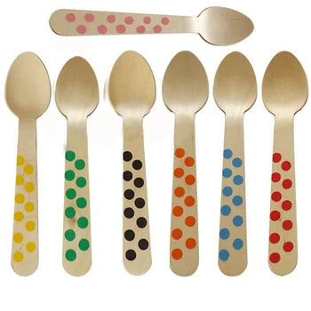 100 pcs 14 CM Colorful Polka Dot Striped Wooden Fork Spoon Cream Disposable Wooden Tableware Eco-friendly for Wedding
100 pcs 14 CM Colorful Polka Dot Striped Wooden Fork Spoon Cream Disposable Wooden Tableware Eco-friendly for Wedding