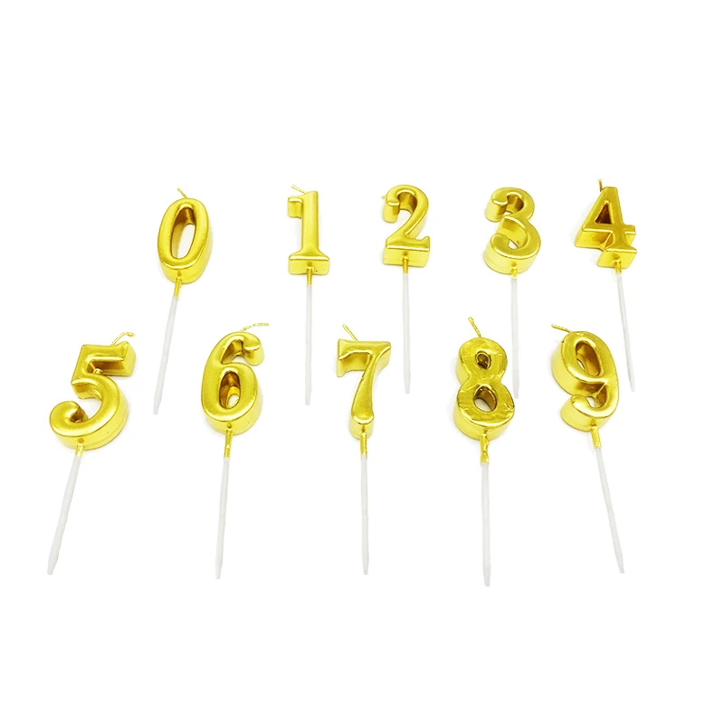 1pc Silver Gold Candles For Happy Birthday Party Decorations Kids Adult 0-9 Number Candles Cake Cupcake Topper Party Supplies
1pc Silver Gold Candles For Happy Birthday Party Decorations Kids Adult 0-9 Number Candles Cake Cupcake Topper Party Supplies