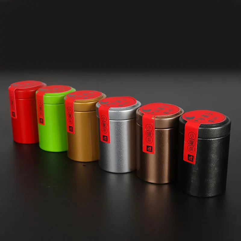 Mini Portable Tin Jar For Tea Coffee Chinese Style Cereal Dispenser Round Tinplate Solid Color Sealed Canister For Kitchen
Mini Portable Tin Jar For Tea Coffee Chinese Style Cereal Dispenser Round Tinplate Solid Color Sealed Canister For Kitchen