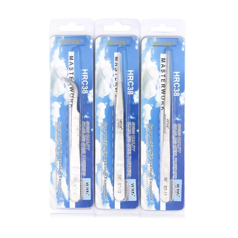 1pcs Tweezers 38 HRC ST series Stainless Steel Industrial Anti-static Picking Precision Tweezers Eyelash Extension Tool Slender
1pcs Tweezers 38 HRC ST series Stainless Steel Industrial Anti-static Picking Precision Tweezers Eyelash Extension Tool Slender