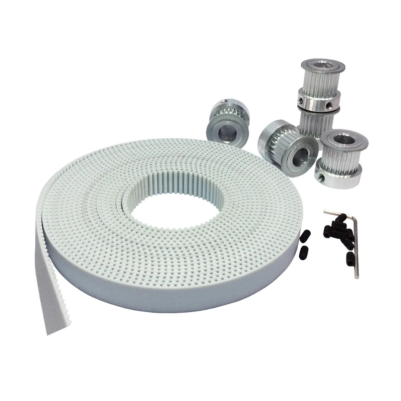 5meters White PU 3M Timing Belt Width 15mm + 5PCS 20 Teeth 3M Pulley Bore 5/6/6.35/8/12mm For HTD3M CNC Engraving Machine Parts
5meters White PU 3M Timing Belt Width 15mm + 5PCS 20 Teeth 3M Pulley Bore 5/6/6.35/8/12mm For HTD3M CNC Engraving Machine Parts