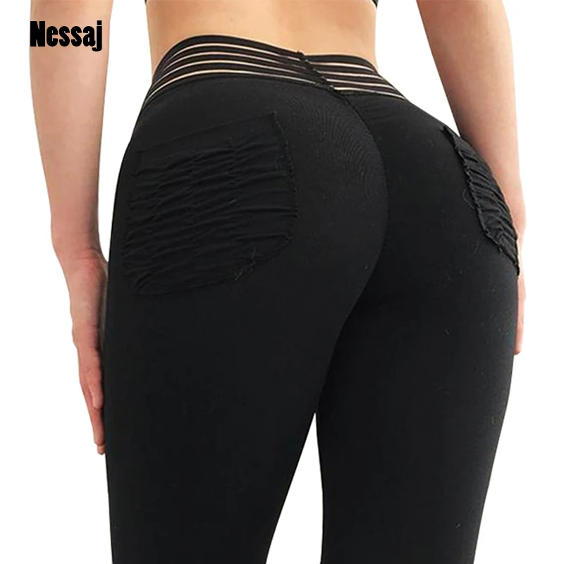 Nessaj High Waist Workout Women Leggings Push Up Wrinkle Leggins Women Elastic Slim Pants Pocket Sportswear Leggings
Nessaj High Waist Workout Women Leggings Push Up Wrinkle Leggins Women Elastic Slim Pants Pocket Sportswear Leggings