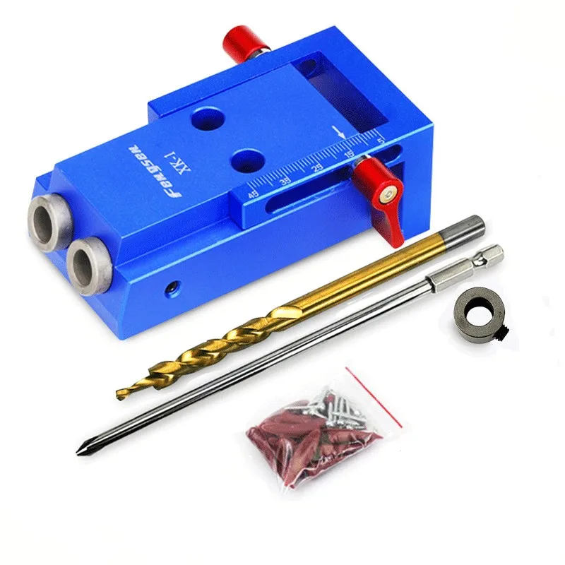 Mini Style Pocket Hole Jig Kit System + 9.5mm Step Drill Bit Accessories For Wood Working & Joinery WoodWork Tool Set
Mini Style Pocket Hole Jig Kit System + 9.5mm Step Drill Bit Accessories For Wood Working & Joinery WoodWork Tool Set