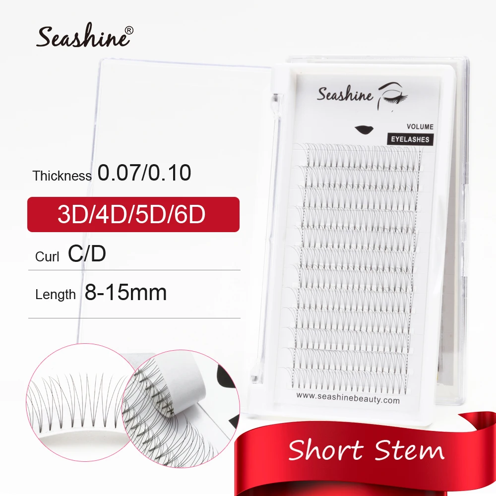 Seashine Short Stem Premade Fans 3D/4D/5D/6D Mink Eyelashes Lashes Pre made Eyelash Extensions Supplies
Seashine Short Stem Premade Fans 3D/4D/5D/6D Mink Eyelashes Lashes Pre made Eyelash Extensions Supplies