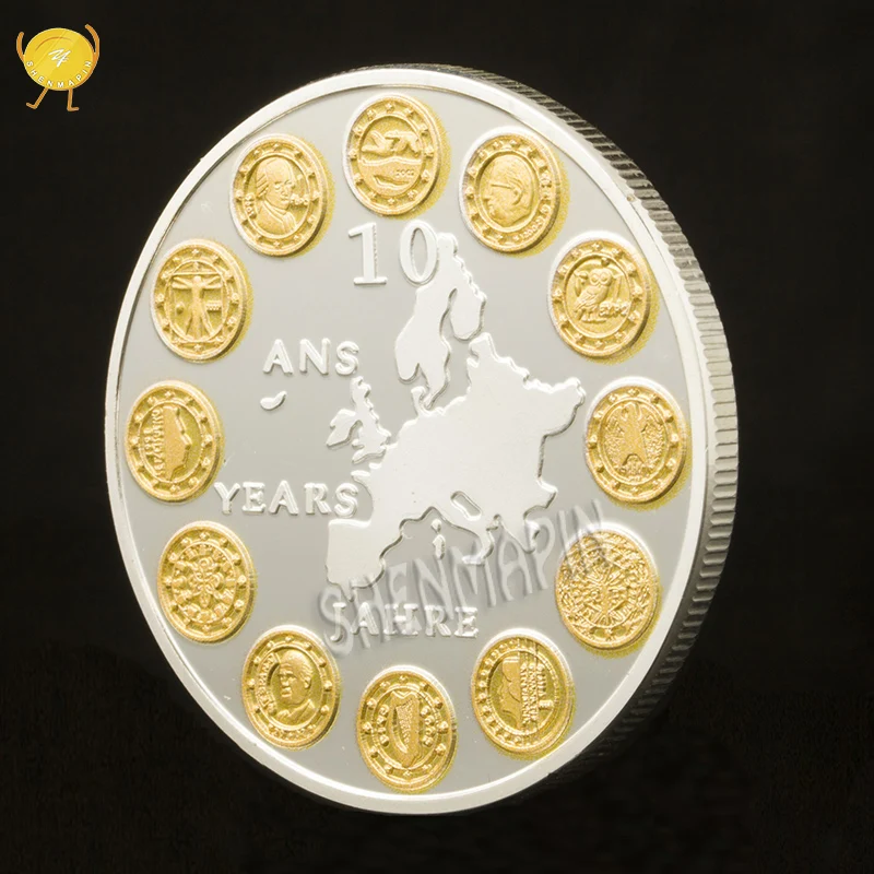 European Union Twelve Countries Commemorative Coins Gold-plated Silver Two-color Coin Collection Of Euro Coins
European Union Twelve Countries Commemorative Coins Gold-plated Silver Two-color Coin Collection Of Euro Coins