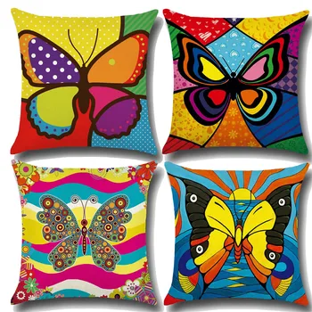 45x45cm Butterfly Printed Cushion Cover Seat Sofa Car Decorative Pillow Case Square Cotton Linen Throw Pillow Cover Home Decor
45x45cm Butterfly Printed Cushion Cover Seat Sofa Car Decorative Pillow Case Square Cotton Linen Throw Pillow Cover Home Decor