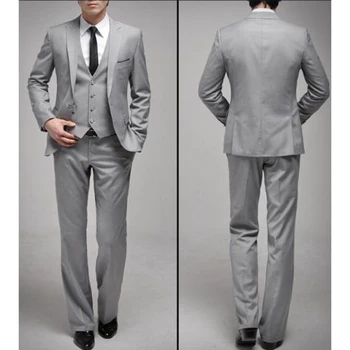 One Button Light Gray One Button Peaked Lapel men suit Tuxedos masculino 2017 New Fashion Mens Suits High Quality costume homme
One Button Light Gray One Button Peaked Lapel men suit Tuxedos masculino 2017 New Fashion Mens Suits High Quality costume homme