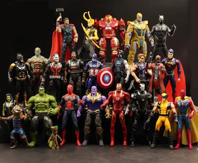 Marvel Avengers Series 24pcs/set Super Hero Action Figures Thanos Iron Spider Ant Man Batman Ironman Spiderman Wolverine Toys
Marvel Avengers Series 24pcs/set Super Hero Action Figures Thanos Iron Spider Ant Man Batman Ironman Spiderman Wolverine Toys