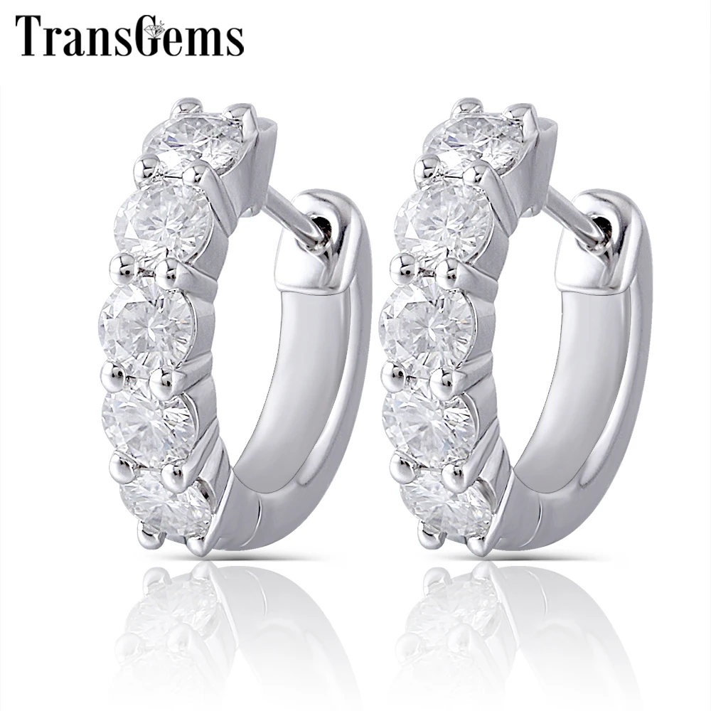 Transgems Sterling Moissanite Hoop Earrings for Women 3.5mm H Color Moissanite Diamond Hoop Earrings Platinum Plated Silver
Transgems Sterling Moissanite Hoop Earrings for Women 3.5mm H Color Moissanite Diamond Hoop Earrings Platinum Plated Silver