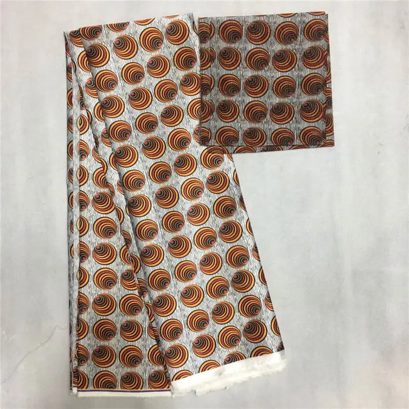 Hot selling satin silk fabric 4+2 yards/lot color fast Nigrian design African wax pattern satin silk fabric for clothing LP30
Hot selling satin silk fabric 4+2 yards/lot color fast Nigrian design African wax pattern satin silk fabric for clothing LP30