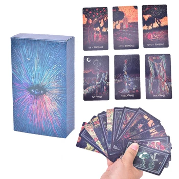 New 2019 English Deck Tarot Cards DIY Silver Plating Prisma Visions Tarot Board Game For Party Cards Game
New 2019 English Deck Tarot Cards DIY Silver Plating Prisma Visions Tarot Board Game For Party Cards Game