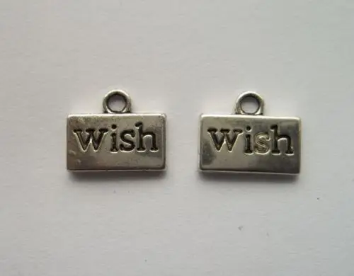 Wholesales 200pcs/lot Tibetan Antique silver wish charms Pendants For DIY Jewelry Marking
Wholesales 200pcs/lot Tibetan Antique silver wish charms Pendants For DIY Jewelry Marking