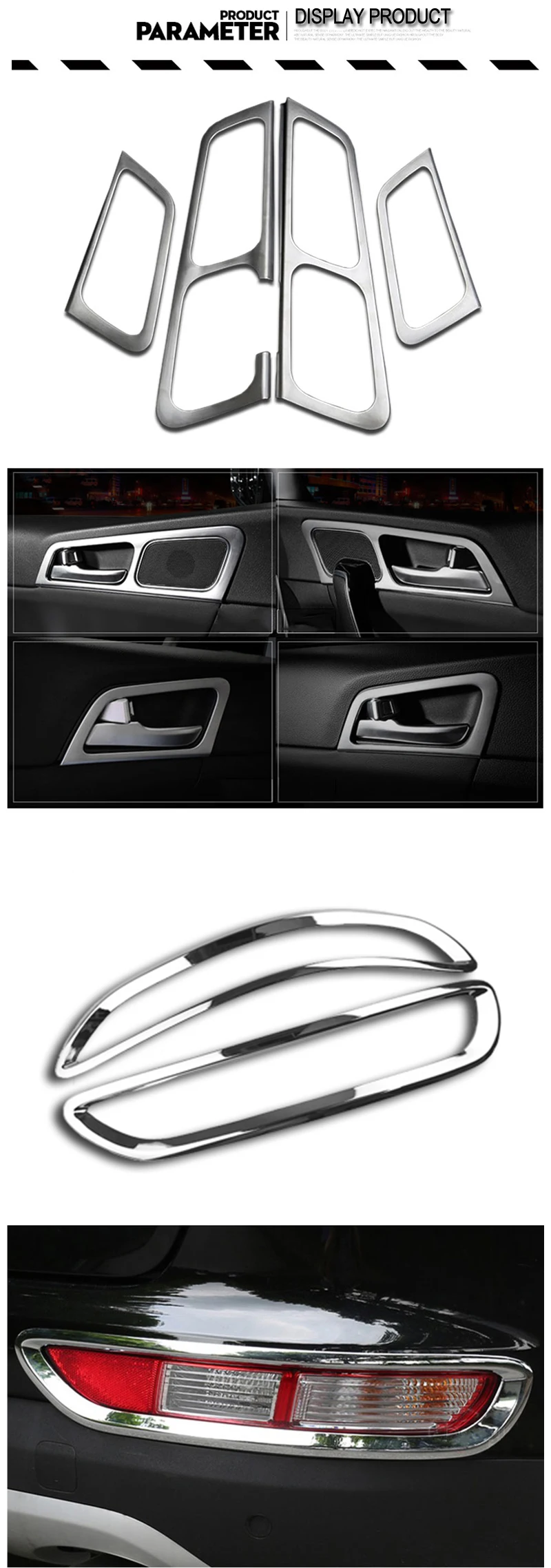 2For LHD KIA Sportage 4 QL 2018 2017 2016 ABS Chrome Accessories Automobile Car Styling Interior Door Window Chromes Cover In Car