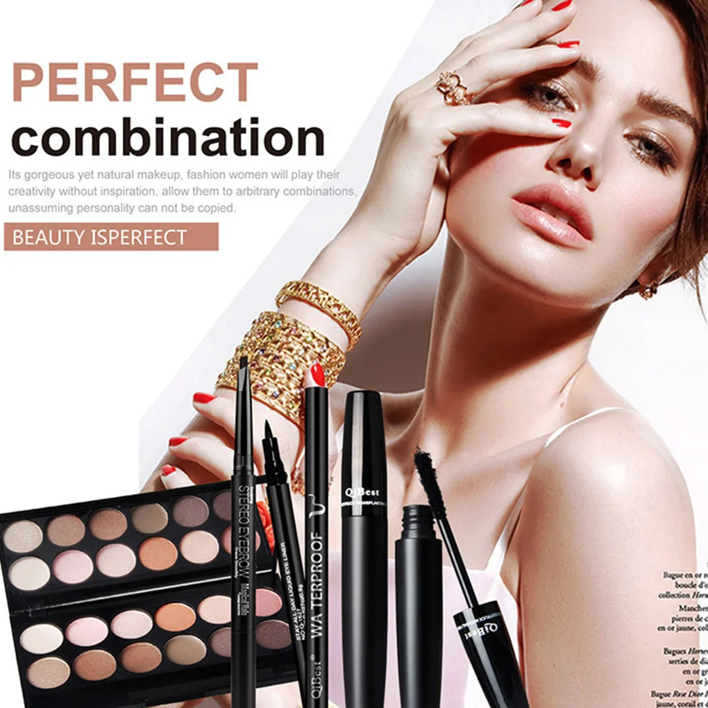 Daily Use Cosmetics Makeup Sets Eye Mascara Mattte Eyeshadow Palette Eyeliner Eyebrow Pencil Cosmetic Sets gift for women
Daily Use Cosmetics Makeup Sets Eye Mascara Mattte Eyeshadow Palette Eyeliner Eyebrow Pencil Cosmetic Sets gift for women