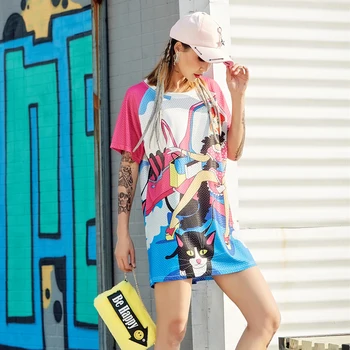 2019 T shirts for Women casual Crop Top short sleeve printed Cat Cartoon O-neck tees tops female tshirts T-shirt Harajuku Style
2019 T shirts for Women casual Crop Top short sleeve printed Cat Cartoon O-neck tees tops female tshirts T-shirt Harajuku Style