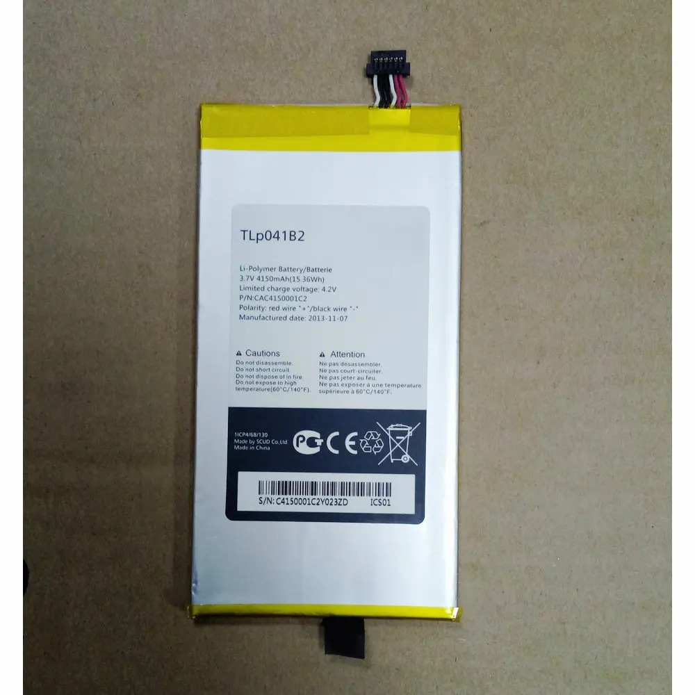High Quality 4150mAh TLP041B2 Battery For Alcatel E710 One Touch EVO 7 EVO7 HD Tablet Battery
High Quality 4150mAh TLP041B2 Battery For Alcatel E710 One Touch EVO 7 EVO7 HD Tablet Battery