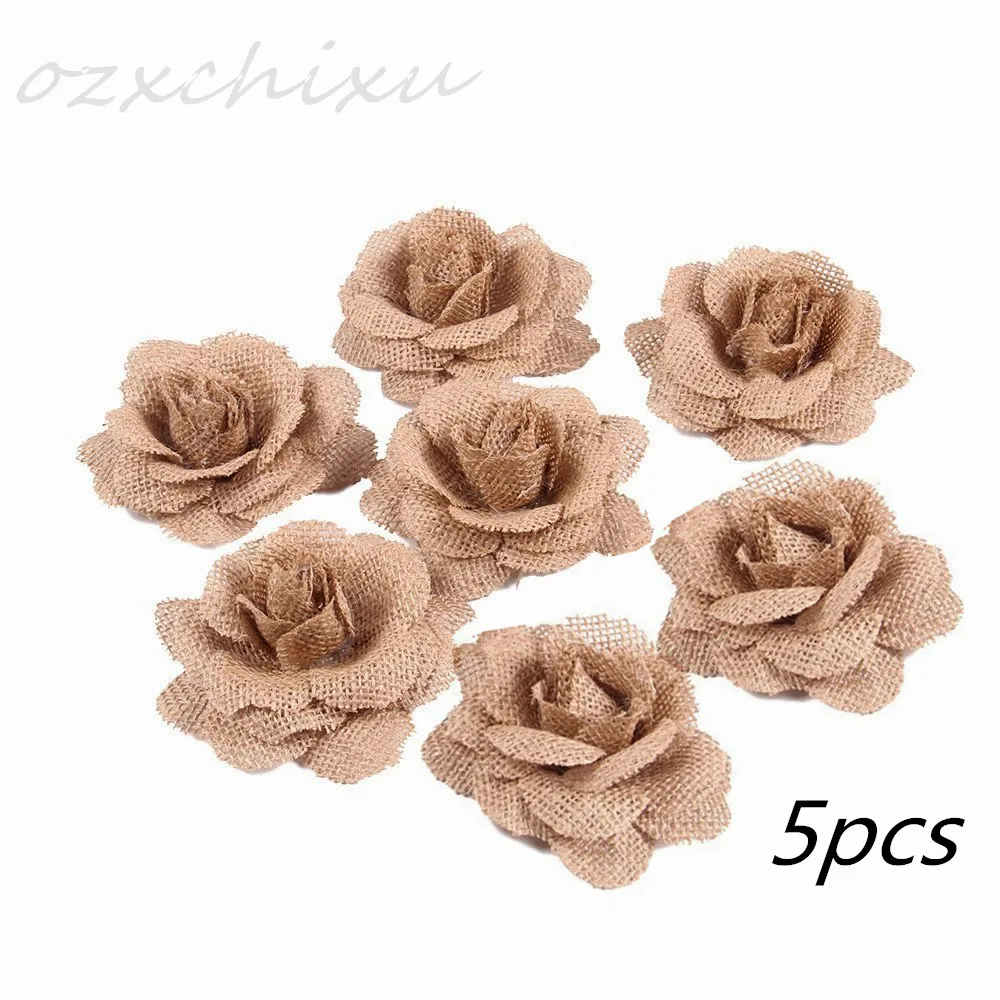 5pcs/set Handmade Jute Hessian Burlap Flowers Rose Wedding Decor Christmas Party Supplies DIY Party Decoration 5BB5722
5pcs/set Handmade Jute Hessian Burlap Flowers Rose Wedding Decor Christmas Party Supplies DIY Party Decoration 5BB5722