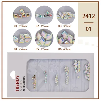 1 Pack 60pcs Mixed Shape Nail Rhinestones AB Colors Flat-back Crystal Strass 3D Charm Gems DIY Manicure Art Decorations Tool
1 Pack 60pcs Mixed Shape Nail Rhinestones AB Colors Flat-back Crystal Strass 3D Charm Gems DIY Manicure Art Decorations Tool