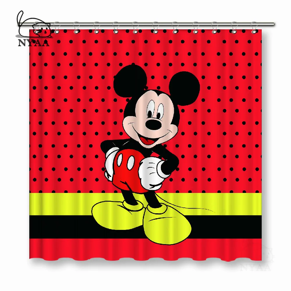 NYAA Mickey Shower Curtains Waterproof Polyester Fabric Bathroom Curtains For Home Decor
NYAA Mickey Shower Curtains Waterproof Polyester Fabric Bathroom Curtains For Home Decor