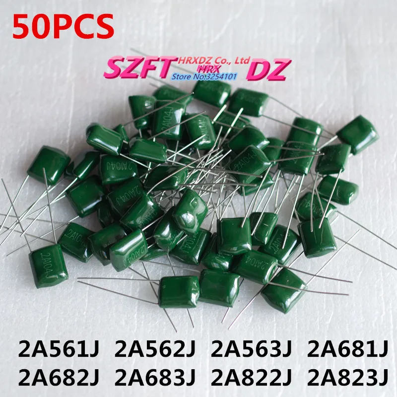 SZFTHRXDZ Wholesale prices 50PCS polyester film capacitor 2A561J 2A562J 2A563J 2A681J 2A682J 2A683J 2A822J 2A823J
SZFTHRXDZ Wholesale prices 50PCS polyester film capacitor 2A561J 2A562J 2A563J 2A681J 2A682J 2A683J 2A822J 2A823J