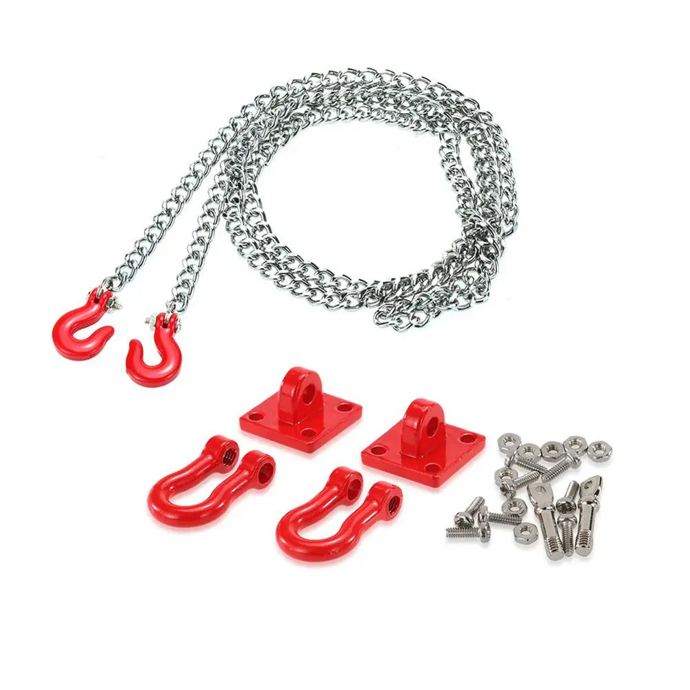 LeadingStar Metal Tow Hook & Trailer Chain Kit for RC Car 1/10 Axial SCX10 Tamiya CC01 RC Rock Crawler 1:10 Accessories
LeadingStar Metal Tow Hook & Trailer Chain Kit for RC Car 1/10 Axial SCX10 Tamiya CC01 RC Rock Crawler 1:10 Accessories