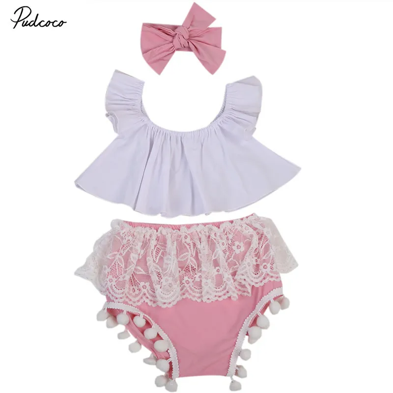 3PCS Cute Newborn Baby Girl Clothing Set 2018 Summer Ruffles White Crop Tops Shirt+Lace Tassel Bloomers Short Headband Outfits
3PCS Cute Newborn Baby Girl Clothing Set 2018 Summer Ruffles White Crop Tops Shirt+Lace Tassel Bloomers Short Headband Outfits