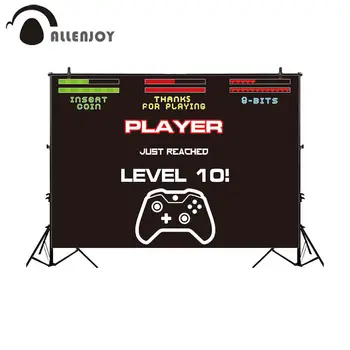 Allenjoy backdrop photocall little bee game interface level player child black blood strip photographic background photography
Allenjoy backdrop photocall little bee game interface level player child black blood strip photographic background photography
