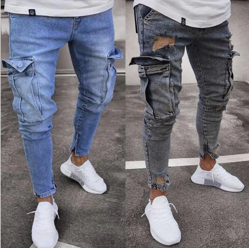 Men denim pants ripped hole Jeans Fashion Hip hop Skinny pencil Jeans For Men stretch patchwork pocket cargo pants jeans men
Men denim pants ripped hole Jeans Fashion Hip hop Skinny pencil Jeans For Men stretch patchwork pocket cargo pants jeans men