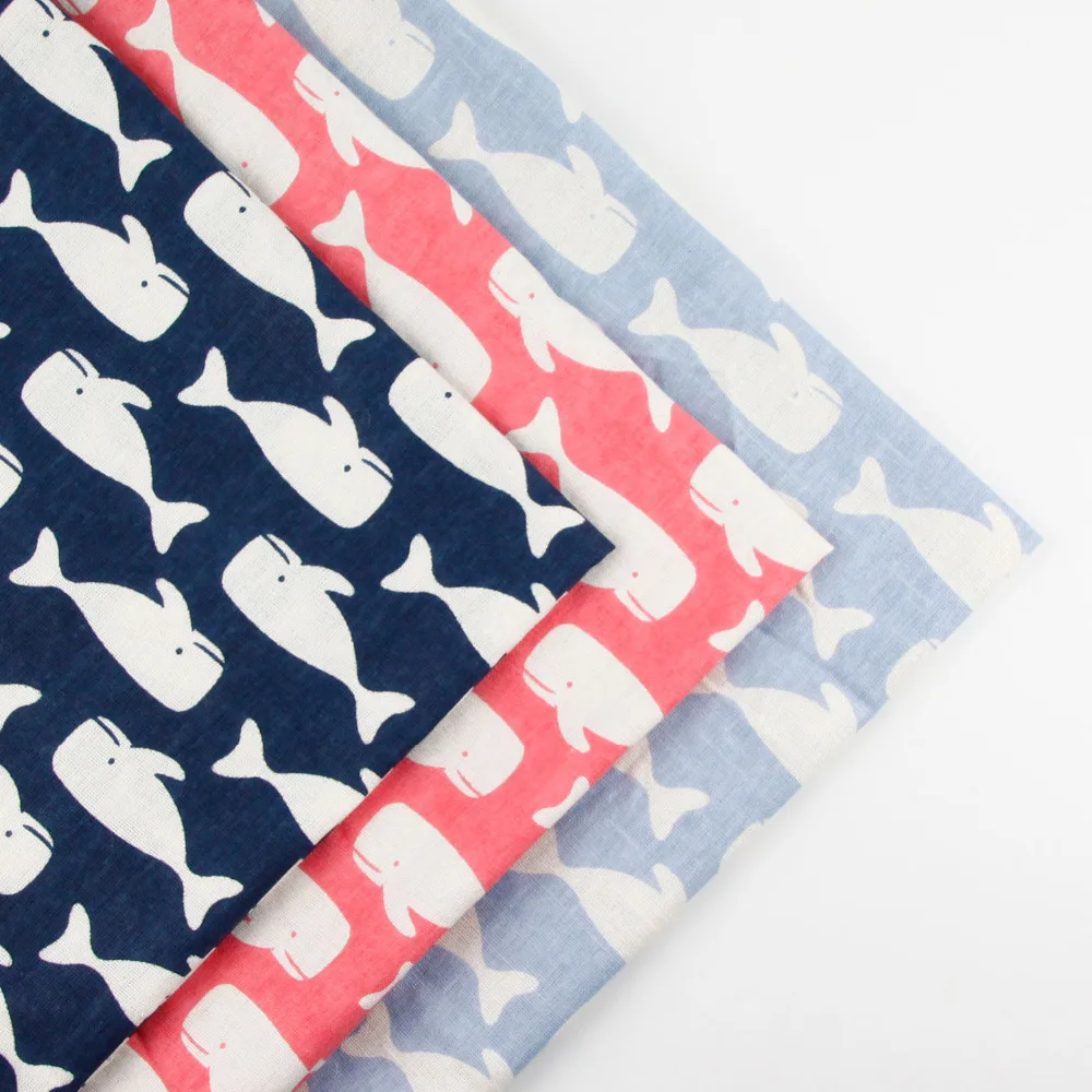 50cmx150cm Japan whale print Fabric linen cotton fabric cloth DIY table cloth collection plain curtain material 3 colours
50cmx150cm Japan whale print Fabric linen cotton fabric cloth DIY table cloth collection plain curtain material 3 colours