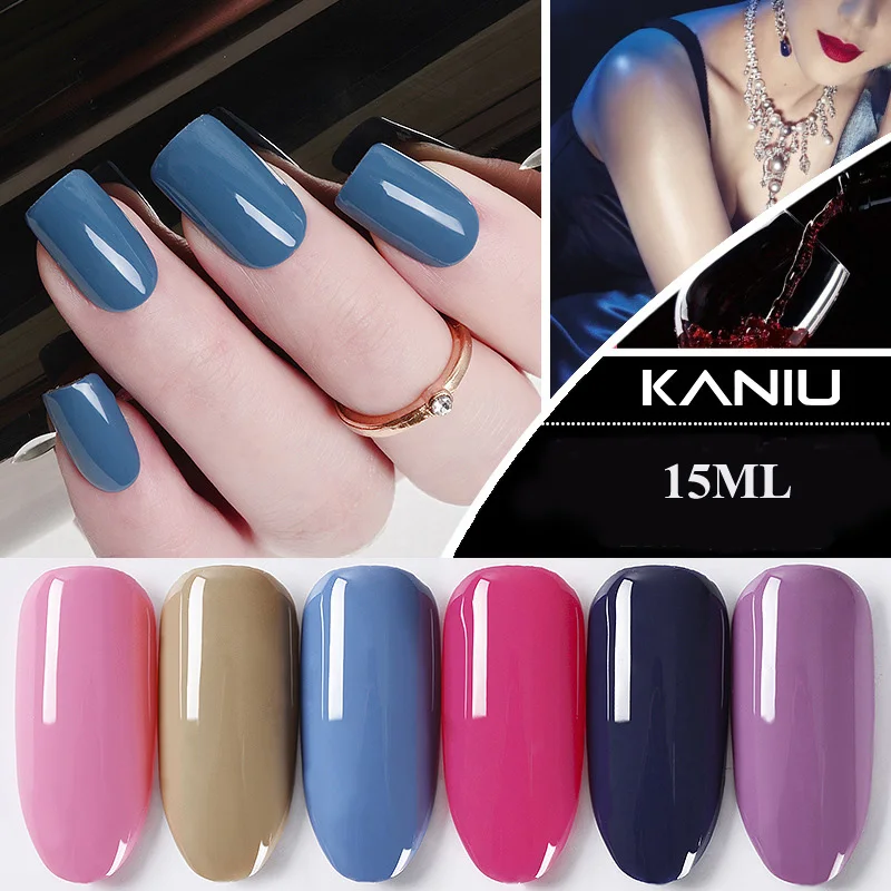 KANIU 15ml Pure Color Gel Lacquer UV Glue Gel Polish Gel Varnishes Set For Manicure Hybrid Nail Art Top Coat Primer Base
KANIU 15ml Pure Color Gel Lacquer UV Glue Gel Polish Gel Varnishes Set For Manicure Hybrid Nail Art Top Coat Primer Base