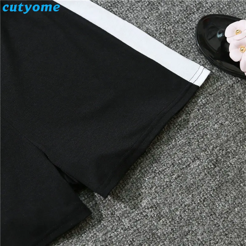 Mommy And Me Summer Sport Mathing Clothing Set Sleeveless Hooded tshirt+Cotton Skirt For Family Mother Daughter Clothes Outfits (31)