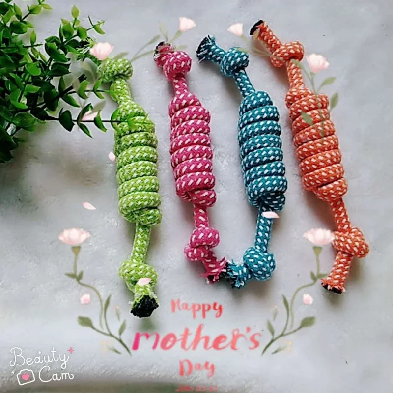 Cute Cotton Rope Weave Dolls Pet Toy Funny Catch Chewing Teaser Play Interactive Rattle Dog Bite Toys Molar Teeth Training Toy
Cute Cotton Rope Weave Dolls Pet Toy Funny Catch Chewing Teaser Play Interactive Rattle Dog Bite Toys Molar Teeth Training Toy