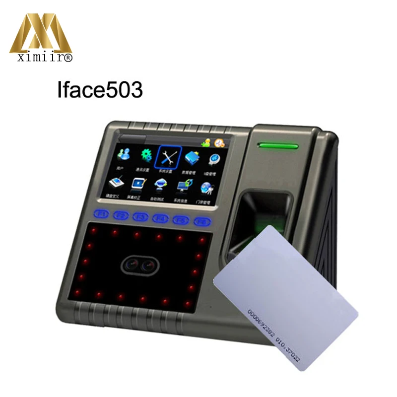 Biometric Iface503 face & fingerprint & ID card time attendance and access control TCP/IP facial recognition time recording
Biometric Iface503 face & fingerprint & ID card time attendance and access control TCP/IP facial recognition time recording