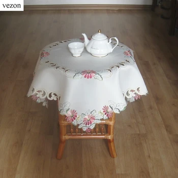 vezon New Floral Embroidery Table Cloth Topper Polyester Satin Embroidered Flower Tablecloth Party Towel Cover Overlays
vezon New Floral Embroidery Table Cloth Topper Polyester Satin Embroidered Flower Tablecloth Party Towel Cover Overlays