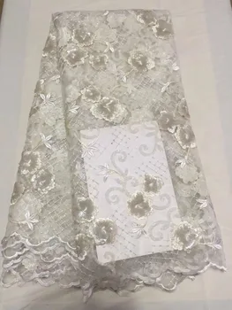 French Net Lace Fabric 2018 Latest african guipure lace fabric with 3 d embroidery mesh tulle white cord Sequins lace fabric
French Net Lace Fabric 2018 Latest african guipure lace fabric with 3 d embroidery mesh tulle white cord Sequins lace fabric