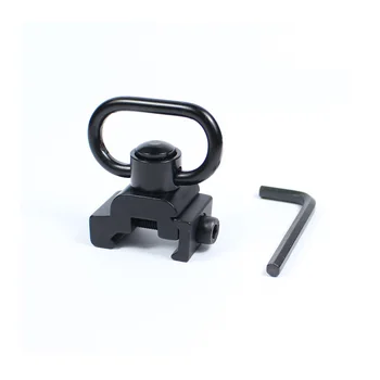 Heavy Duty Quick Release Detach Push Button Sling Swivel Adapter Set Picatinny Rail Mount 20mm Connecting Sling Ring
Heavy Duty Quick Release Detach Push Button Sling Swivel Adapter Set Picatinny Rail Mount 20mm Connecting Sling Ring
