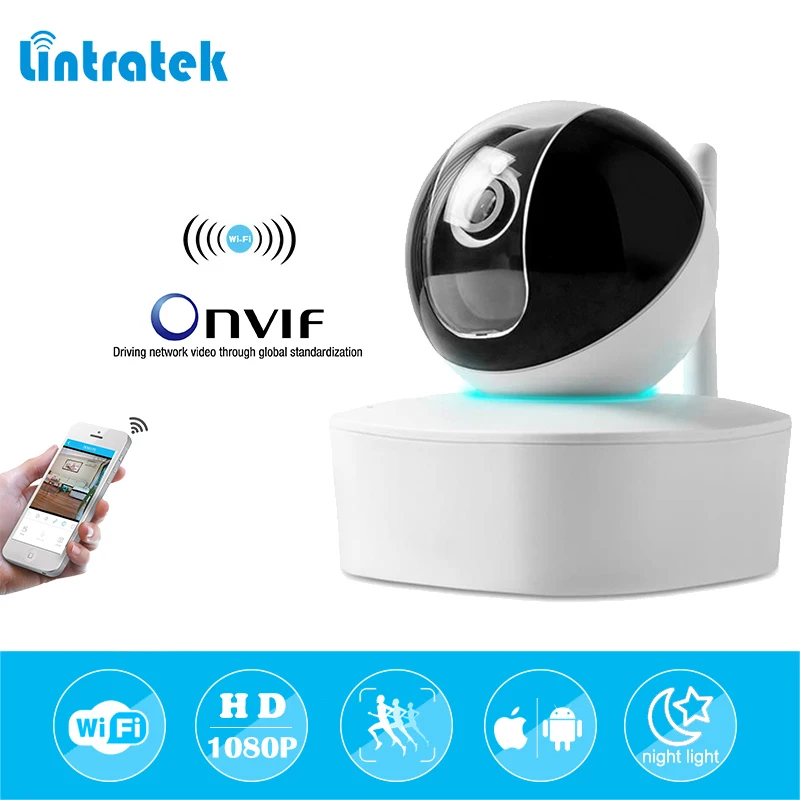 Lintratek Товары теле- и видеонаблюдения Камера Wi-Fi 1080 P мини ip-видеонаблюдения