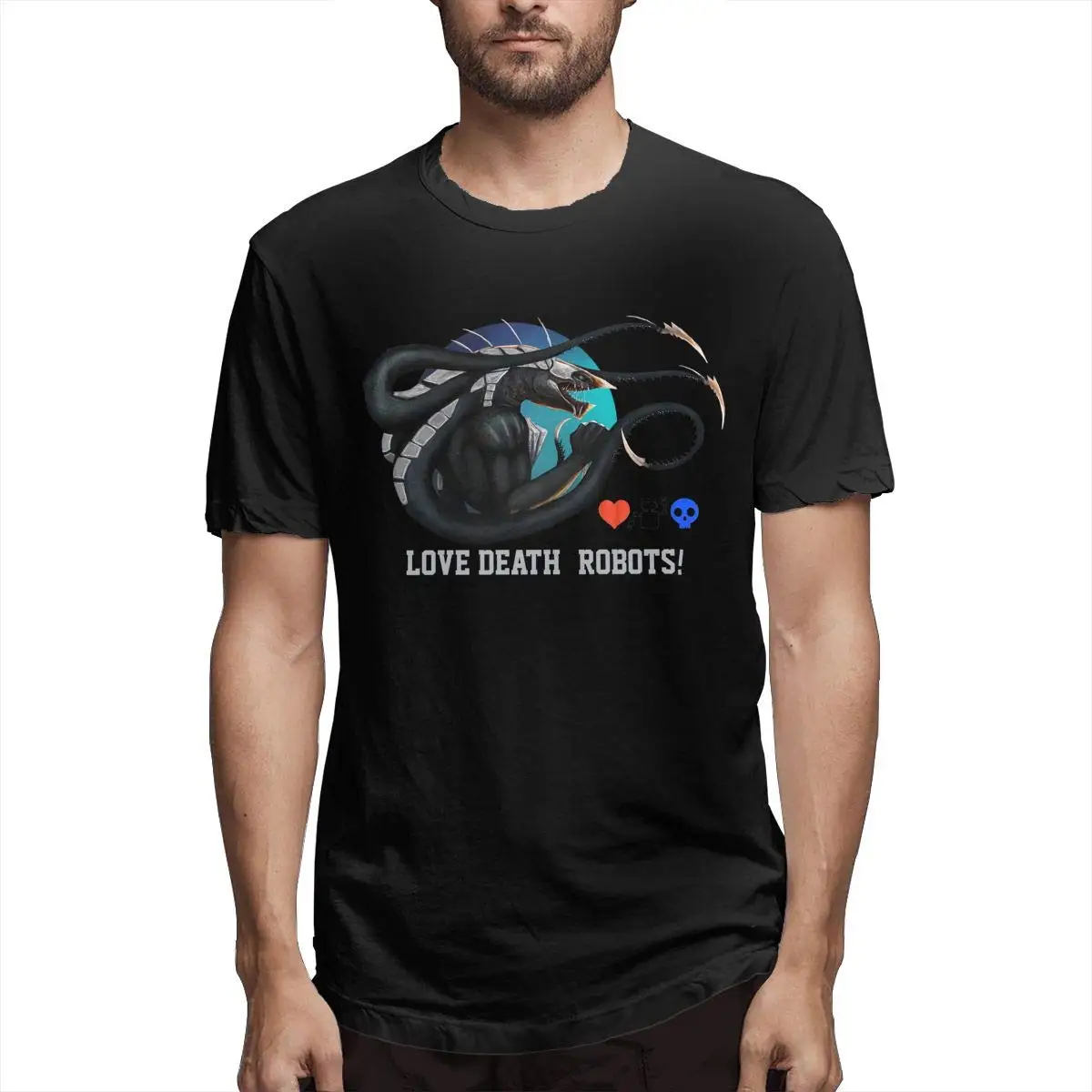 Love Death Robots Cotton T-Shirt for Men O-Neck Fashion Casual High Quality Print T Shirt
Love Death Robots Cotton T-Shirt for Men O-Neck Fashion Casual High Quality Print T Shirt