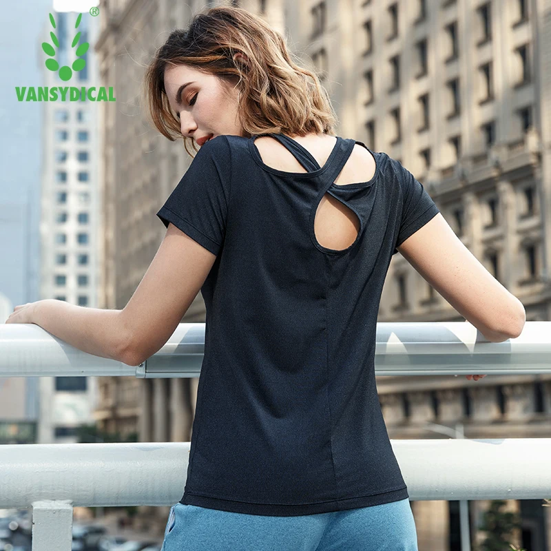 Women Sports Shirt Sexy Cross Hellow Back Yoga Tops Short Sleeve Tennis Training Tees Quick Dry Fitness Workout T-Shirts
Women Sports Shirt Sexy Cross Hellow Back Yoga Tops Short Sleeve Tennis Training Tees Quick Dry Fitness Workout T-Shirts