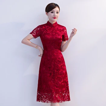 Shanghai Story 2018 Lace cheongsam floral qipao chinese traditional dress women's cheongsam short sleeve dress flower print
Shanghai Story 2018 Lace cheongsam floral qipao chinese traditional dress women's cheongsam short sleeve dress flower print
