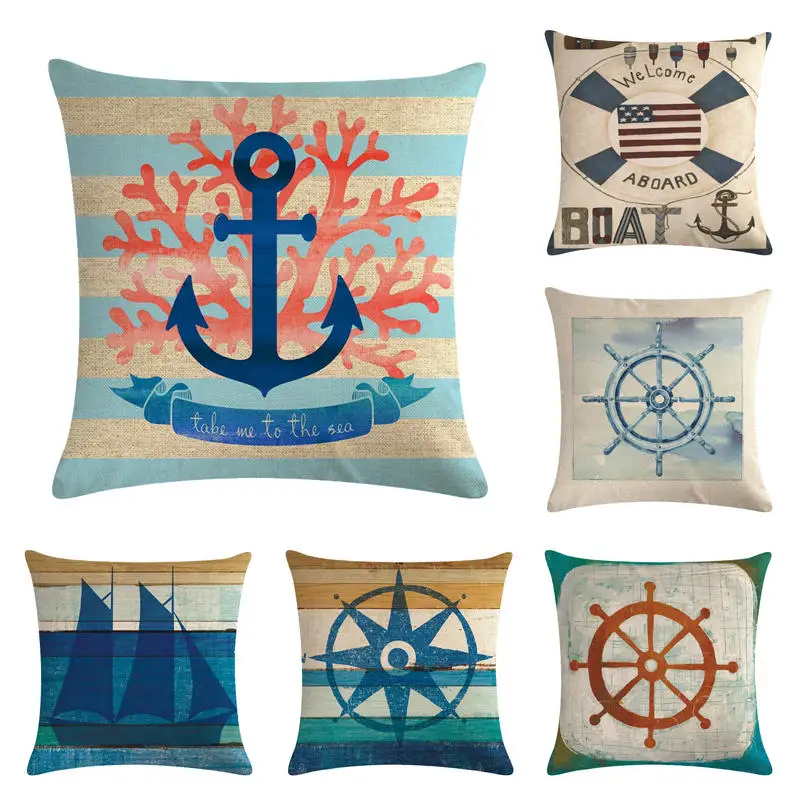 45cm*45cm Retro ship and anchor pattern linen/cotton throw pillow covers couch cushion cover home decorative pillows
45cm*45cm Retro ship and anchor pattern linen/cotton throw pillow covers couch cushion cover home decorative pillows