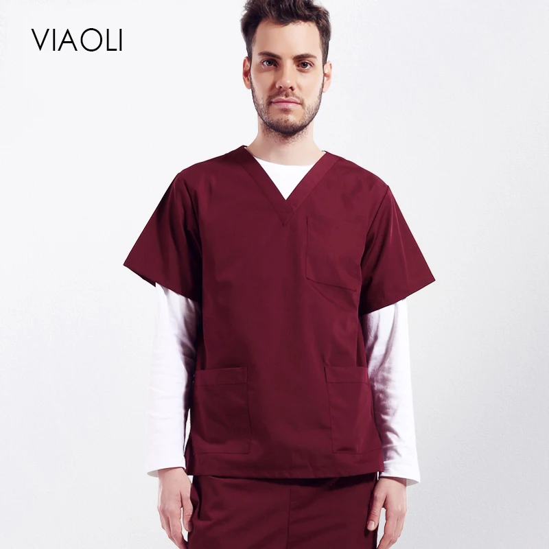 Solid color Cotton Medical Scrubs Surgery Nurse Uniform For Women Medical Clothing Shirt Beauty Salon Work Wear Nursing tops
Solid color Cotton Medical Scrubs Surgery Nurse Uniform For Women Medical Clothing Shirt Beauty Salon Work Wear Nursing tops